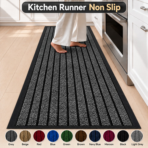 Kitchen runner non slip long - non,