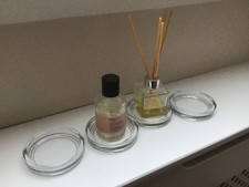 4 CLEAR GLASS CANDLE DIFFUSER