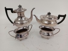 Vintage Viners Silver-Plated Tea Set Decorative Tableware Tea Pot Coffee Pot