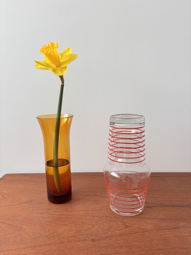 Vintage water carafe glass - vintage,