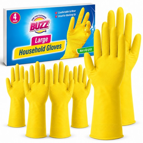 Pairs rubber gloves large - pairs,