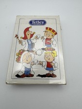 New Sealed Vintage Tetley Tea Folk Playing Cards 1980s Advertising Deck