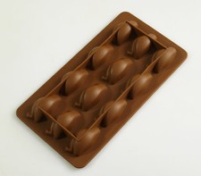 12 Penguin Chocolate Candy Silicone Baking Mould Cake Sweets Resin Wax Crayon