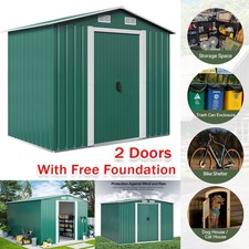 6x4ft Metal Garden Shed