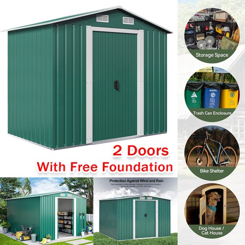 6x4ft metal garden shed - metal,
