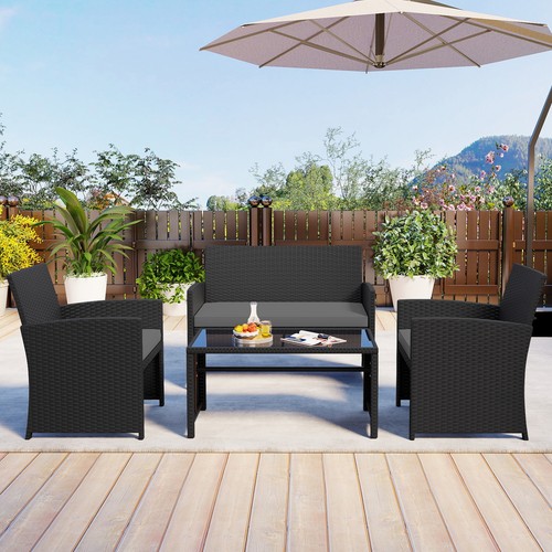 Piece patio rattan - 4,