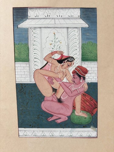 Antique mughal miniature - antique,