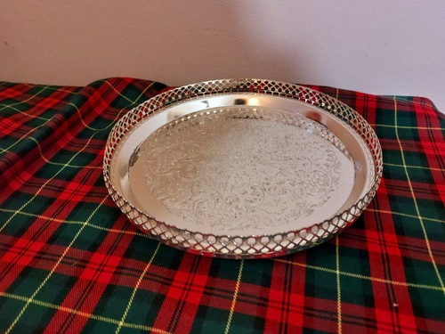 Small silverplate serving tray - small,