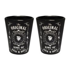 ELVIS PRESLEY SHOT GLASS - THE ORIGINAL KING OF ROCK & ROLL