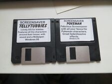 POKEMON & TELETUBBIE PC Desktop Theme & Screensaver Windows 95 FLOPPY DISKS