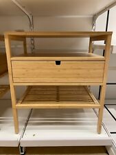 Ikea NORDKISA Nightstand, bamboo 23 5/8x15 3/4 " 004.307.45 - NEW