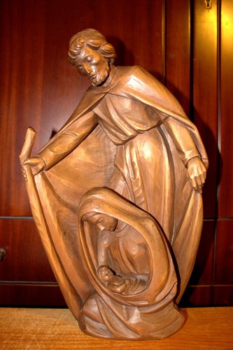 Antique hand carved wood - carved,