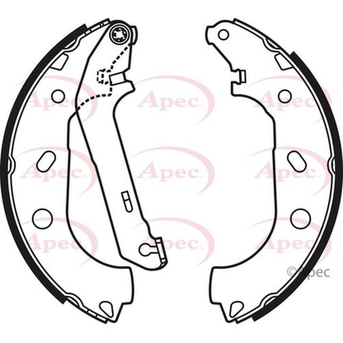Brake shoes set for ford - shoes,