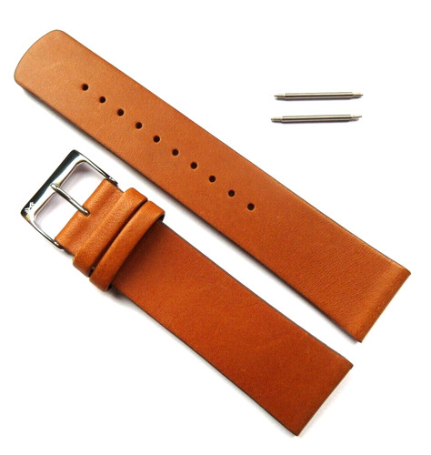 Watch strap leather brown - leather,