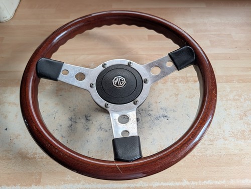 Mountney wooden steering wheel - steering,