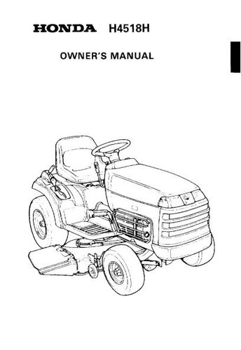 Honda ride mower h4518h - honda,