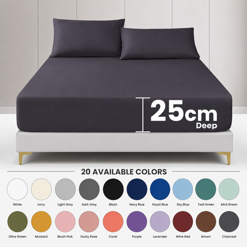 Extra deep fitted sheet - deep, cm