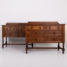 Pair of Decorative Oak Chest