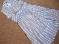 Blue and white sleeveless