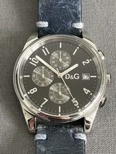 D&G Dolce&Gabbana All stainless steel Quartz Chronograph Watch.