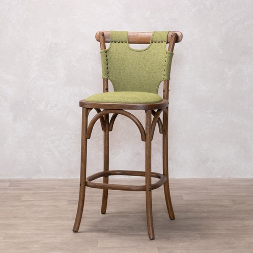 Green bentwood upholstered - green,