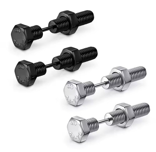 Nut and bolt screw stainless - and,