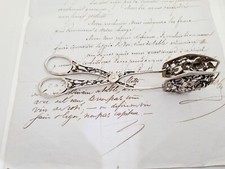 old antique germany silver buffet tongs german hallmarked