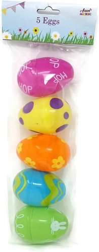 Large plastic fillable eggs - plastic,
