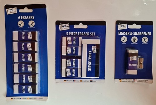Quality white soft erasers - quality,