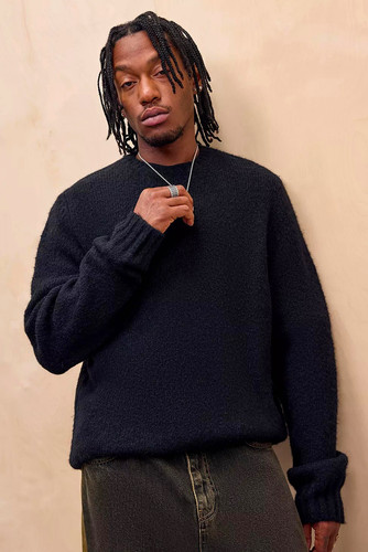 Bdg black plain crew neck - bdg,