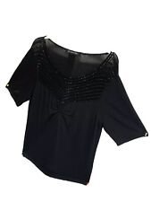 WOMENS JACQUES VERT BLACK TOP BRAND NEW SIZE MEDIUM