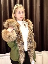 Olivee Khaki Womens Hooded