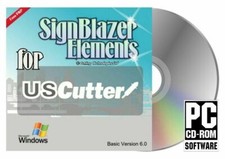 Signblazer Elements V6 US Vinyl Cutter Plotter Sign Making Software cd/dvd