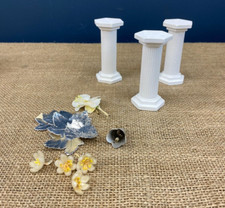 VINTAGE WEDDING CAKE STACKING PLASTER PILLARS COLUMNS BAKING + DECORATIONS