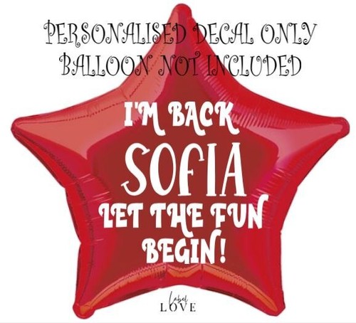 Personalised elf sticker - personalised,