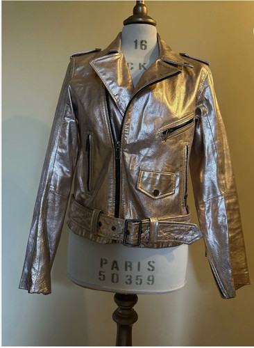 Zara women metallic leather - zara,