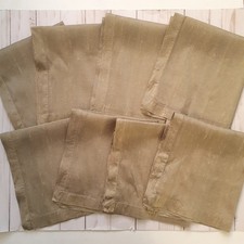 Set of 8 Pottery Barn Silk