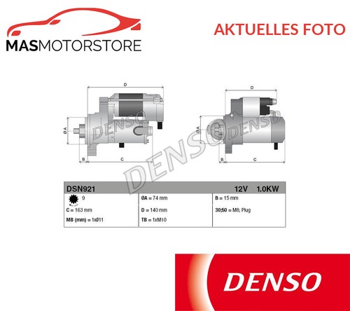 Engine starter motor denso - starter,