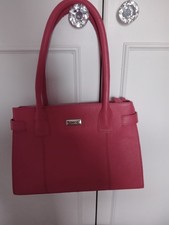 Osprey pink leather handbag