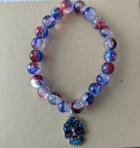 Red blue clear - red, round