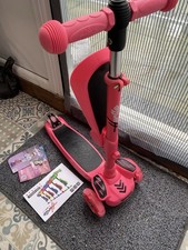 Hurtle 3-Wheel Try Scooter for Kids - Ages 2-12, Flip-able Seat, Foldable Kick