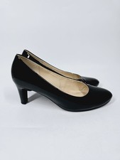 Gabor Black Leather Court