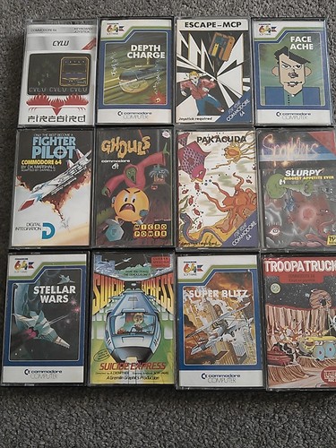 Commodore c64 bundle lot of - 64,