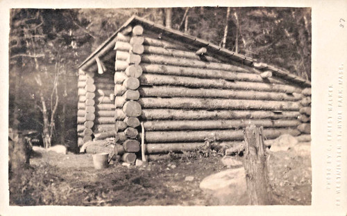 Log cabin storage shed real - cabin,