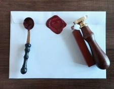 HEART WAX STAMP SEAL ENVELOPE