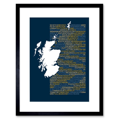 Scotch whisky distilleries map - whisky,