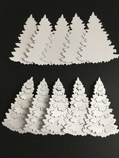 10 WHITE DIE CUT CHRISTMAS