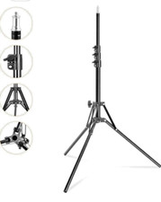 🍁UTEBIT Light Stand⭐️1.6m⭐️63in⭐️Adjustable 4-Section⭐️Lightweight Tripod Stand