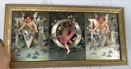 Vintage foil art mom - foil,
