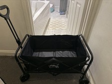 Collapsible Folding Wagon Cart Outdoor Utility Garden Trolley with Cover Bag